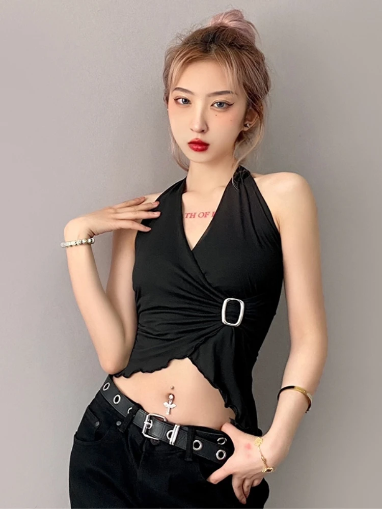 

summer 2021 women sexy fashion cropped top halter top tank top women
