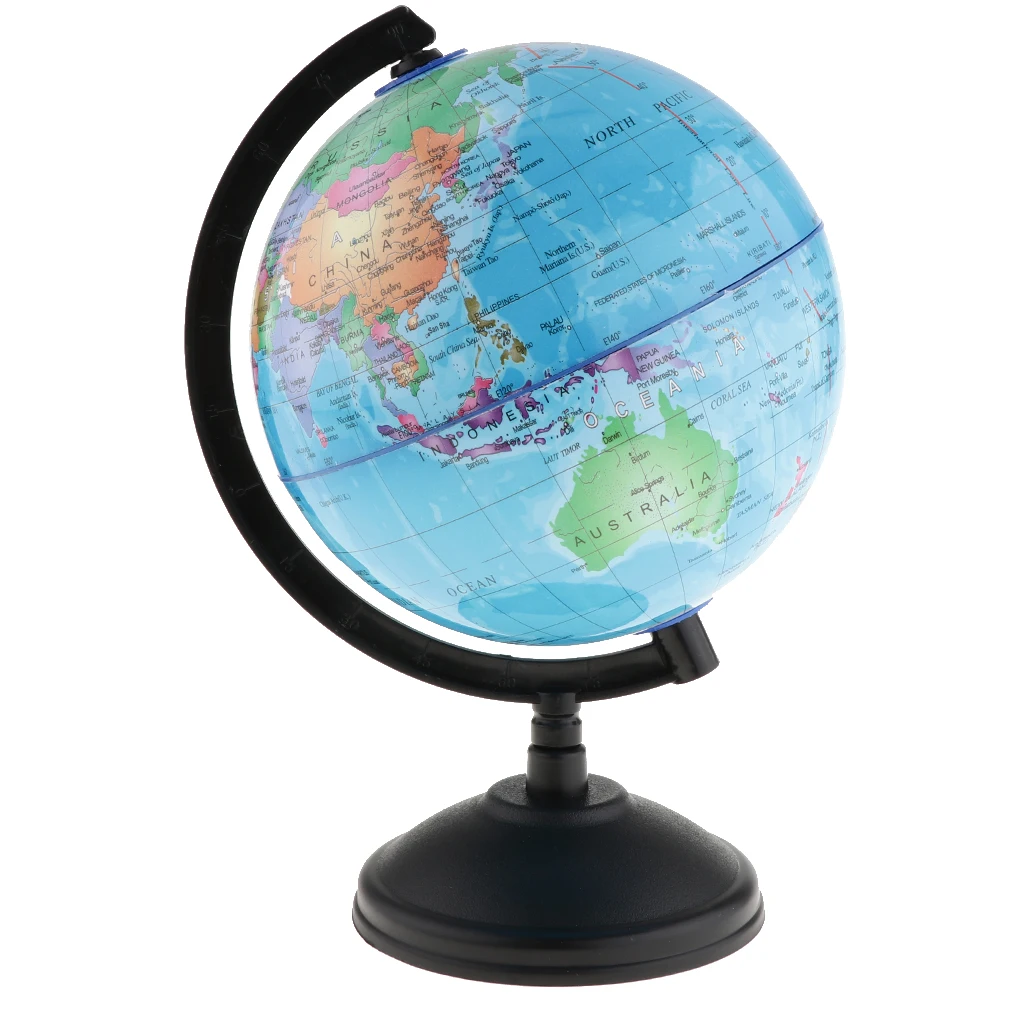 

World Globe Map On Stand Large Student Toy Education Earth 14cm