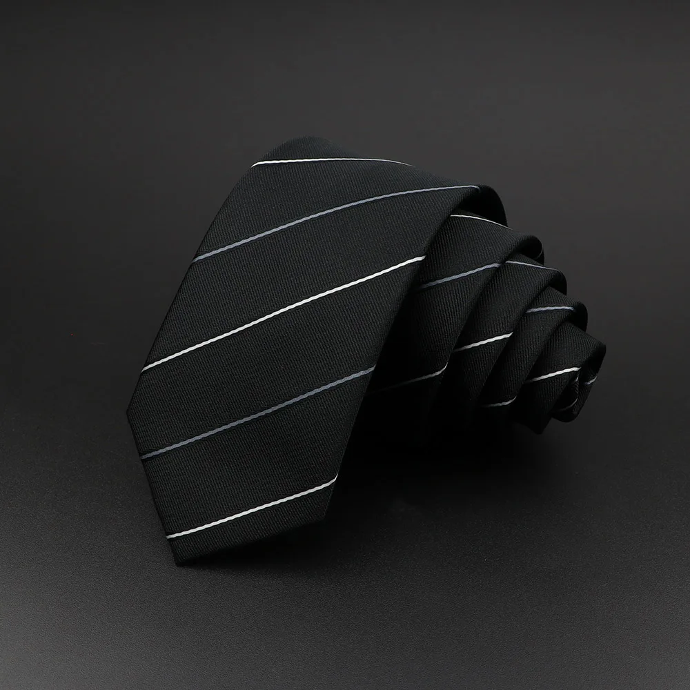 Повседневные Галстуки для мужчин жаккардовый полосатый клетчатый галстук