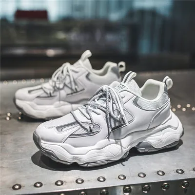 

men's shoes trend Autumn sports shoes thick soles daddy shoes casual shoes outdoor walking shoes men