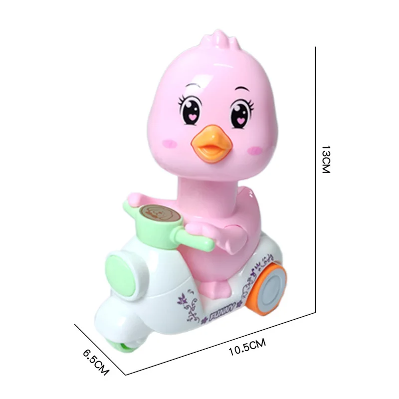 

Cartoon Toy Motorcycle Press Small Funny Chick Inertia Walking Toys for Kids BM88
