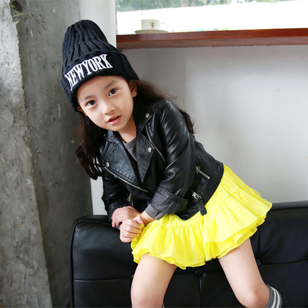 Куртка для девочек на молнии с надписью лацканами | Детская одежда и обувь