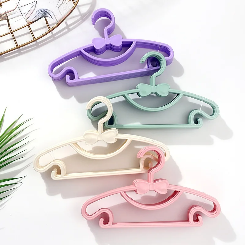 

5/10pcs Baby Clothes Hanger Flexible Racks Plastic Clothing Display Kids Hangers Unmarked Children Coats Hanger Organizer