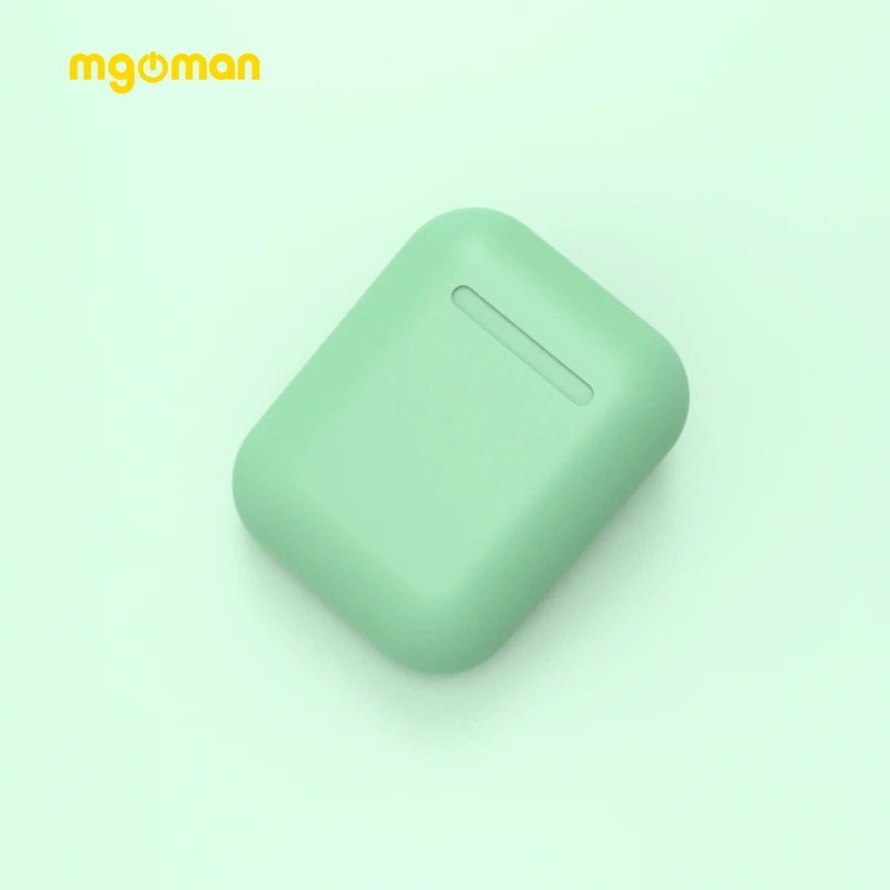 Mgoman Новое поступление Macaron Inpods12 TWS наушники беспроводные наушники для быстрой зарядки цветные наушники-капли Bluetooth 5,0 гарнитура PK i12 - Цвет: SIP12GN