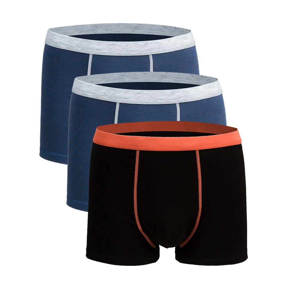 

NEW Male Panties Men's Underwear Boxers Breathable Man Boxer Solid Underpants Comfortable Brand Shorts Black Blue Mens Underwear
