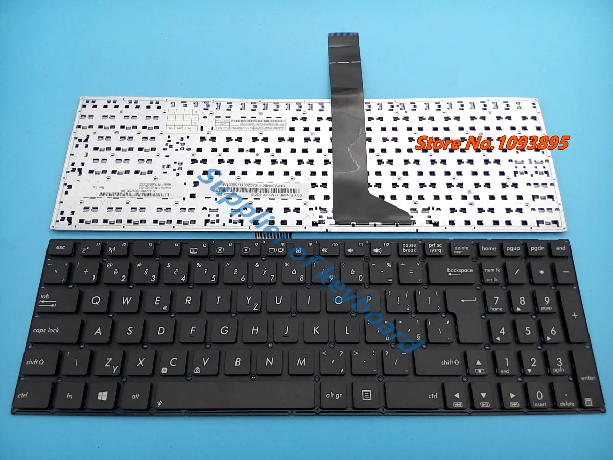 

NEW For ASUS X550LD X550LDV X550LN X550LNV X550VB X550VC Laptop Czech Slovakian Keyboard