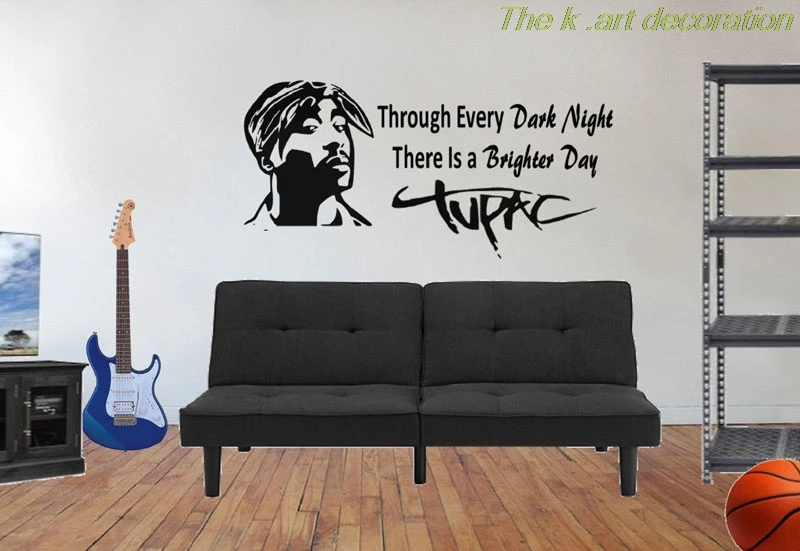 Для телефона с изображением Тупака Шакура Наклейки на стены музыка украшение в
