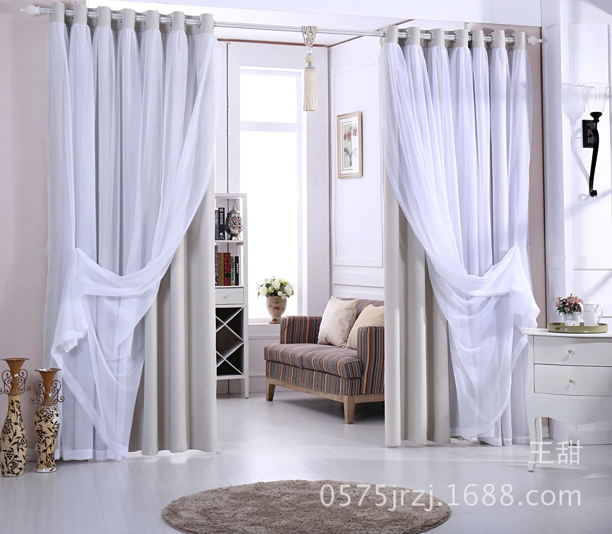 Шторы кружевные в Корейском стиле короткие затемненные готовые занавески для