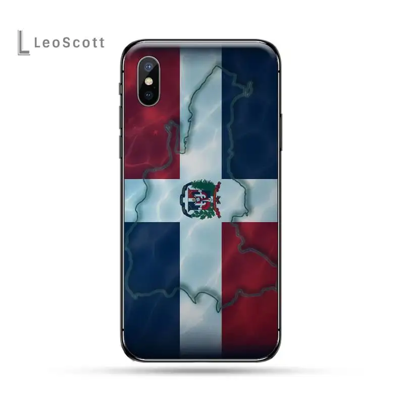

Dominican Republic Flag fashion pattern Phone Case for iPhone 11 12 pro XS MAX 8 7 6 6S Plus X 5S SE 2020 XR luxury design shell