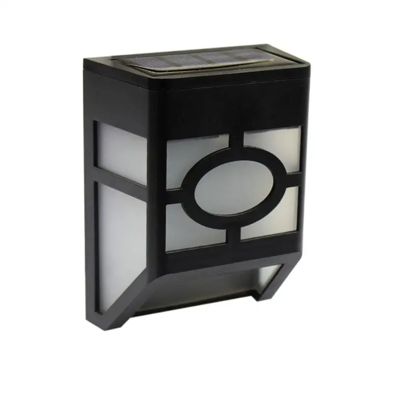 

2LED Solar Retro Wall Light Pane Light Outdoor Garden Path Landscape Fence Yard Lamp
