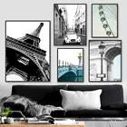 Настенная картина с изображением Парижа, башни, Монтана, Александра триумфальфа, скандинавские постеры и принты для украшения гостиной