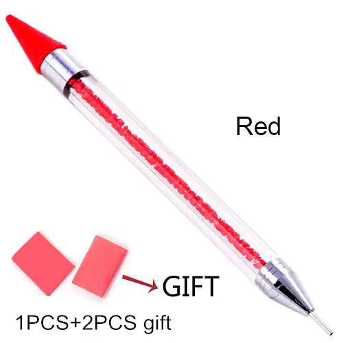 Red-1PCS Белый карандаш бумажный деревянный карандаш палочки горячей фиксации Стразы не горячей фиксации Стразы Diy инструменты B1972 - Цвет: Red-1PCS