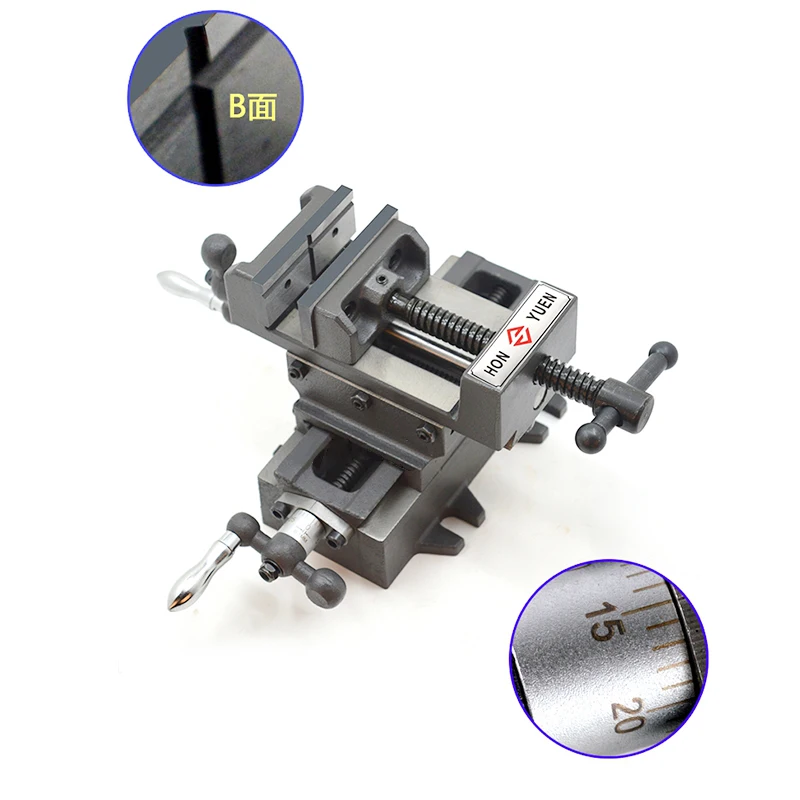 Поперечные тиски точная Тяжелая Мобильная платформа настольные фрезерные