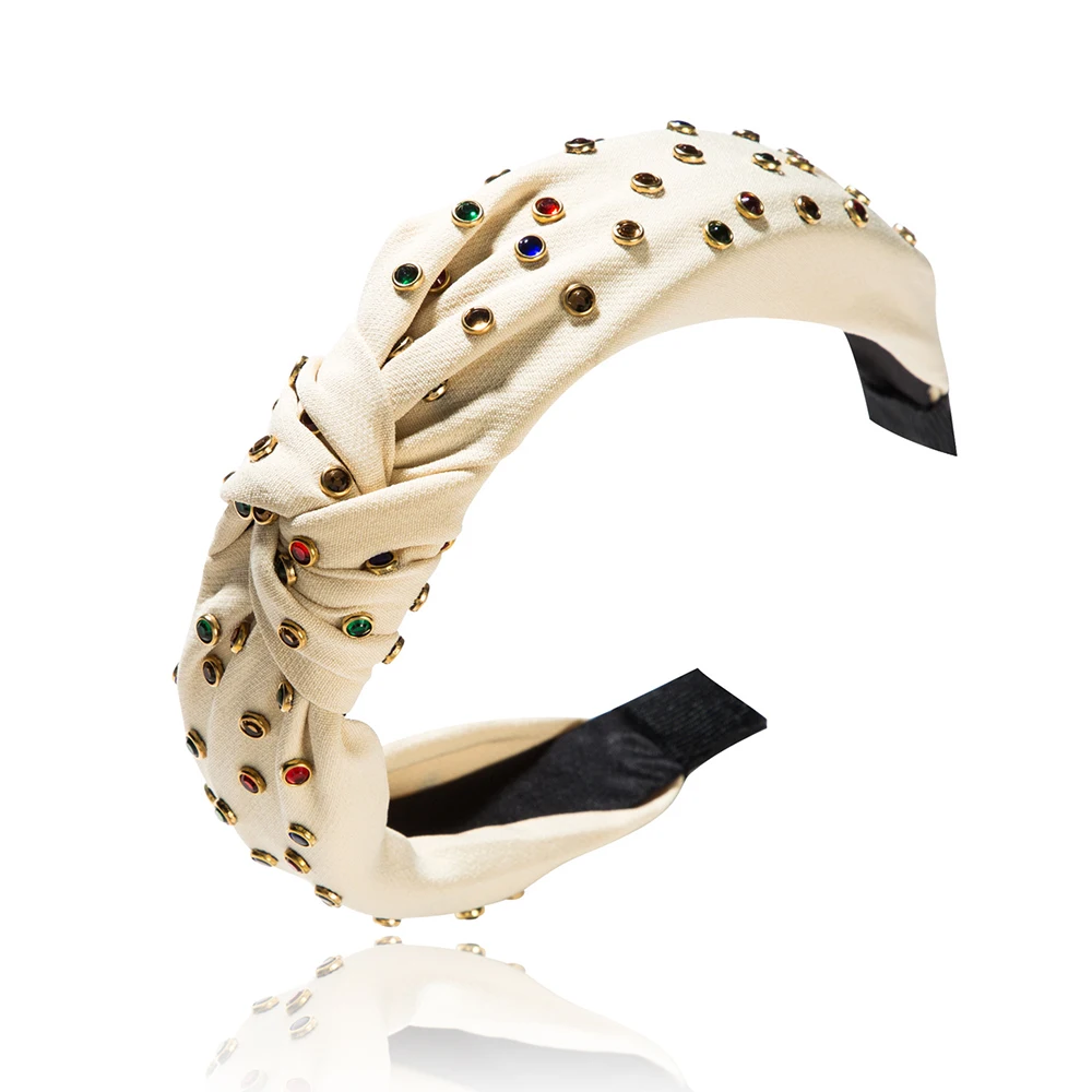 AINAMEISI богемные головные уборы однотонные мягкие бархатные широкие повязки для