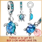 Кулон женский из муранского стекла, из серебра 925 пробы