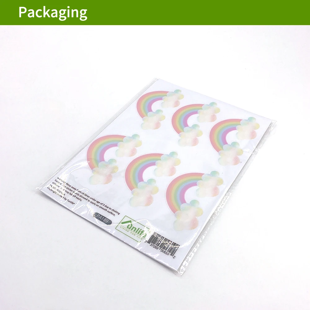 Радужные трафареты для настенных наклеек детской комнаты декор на стену в