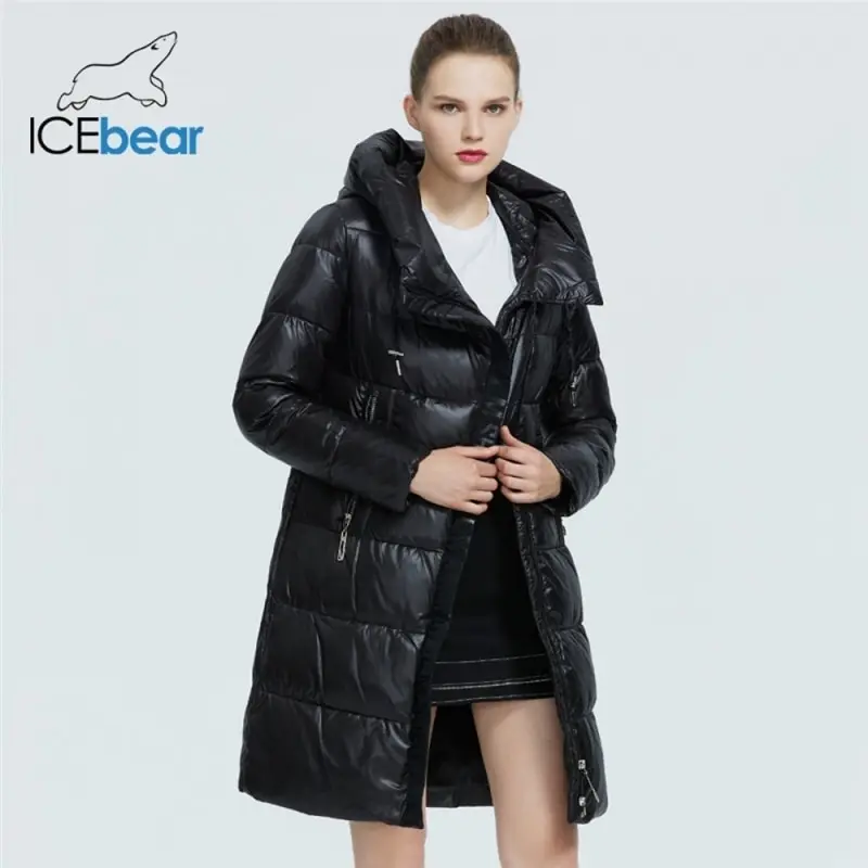 ICEbear 2020 новые зимние женские пальто высокого качества с капюшоном ветрозащитные