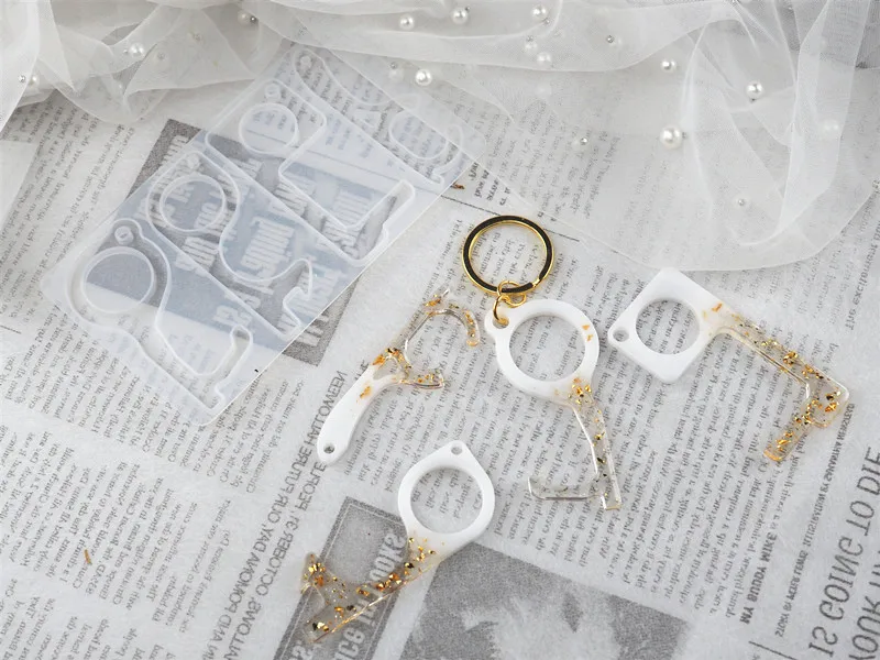 Прозрачная зеркальная силиконовая форма для смолы | Украшения и аксессуары