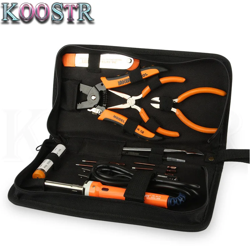 Jakemy набор инструментов для ремонта и сварки сумка электрического паяльника