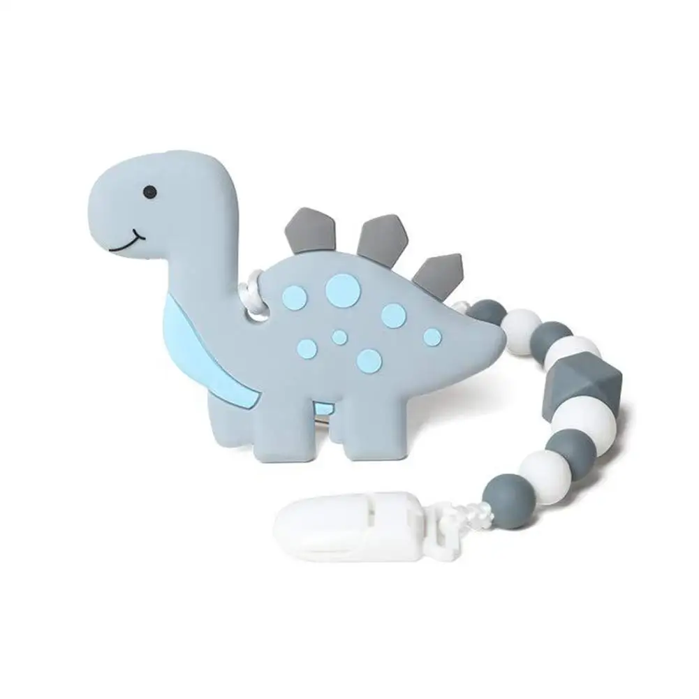 

Baby Teething Toys Dinosaur Silicone Teether Toys Soft Infant Supplies For Baby Christmas Gifts