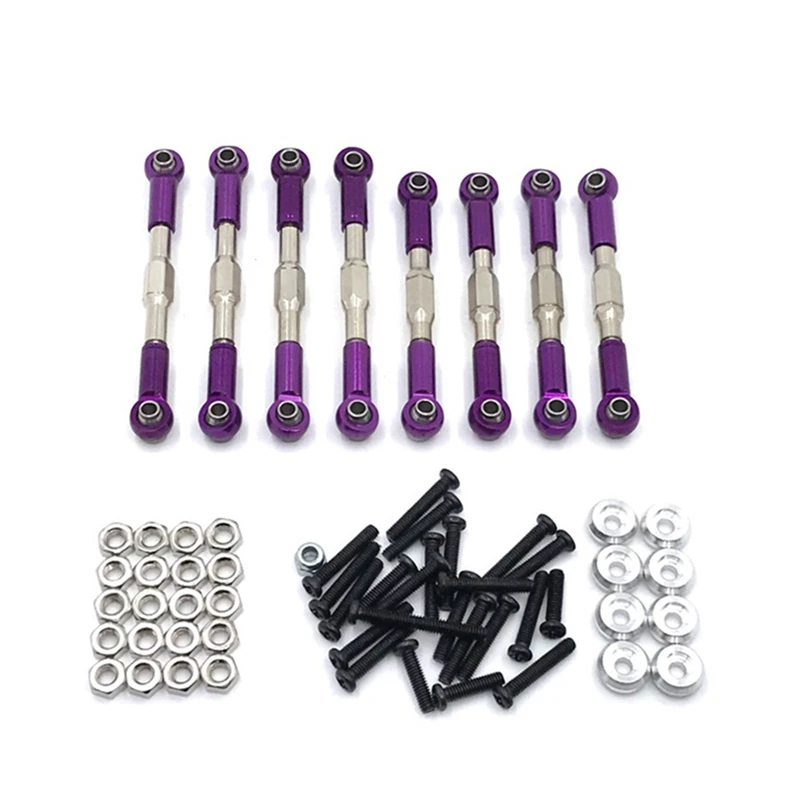 

for WPL C14 C24 C24-1 MN D90 D99 MS Metal Pull Rod Steering Link Set RC Car Upgrade Accessories Parts