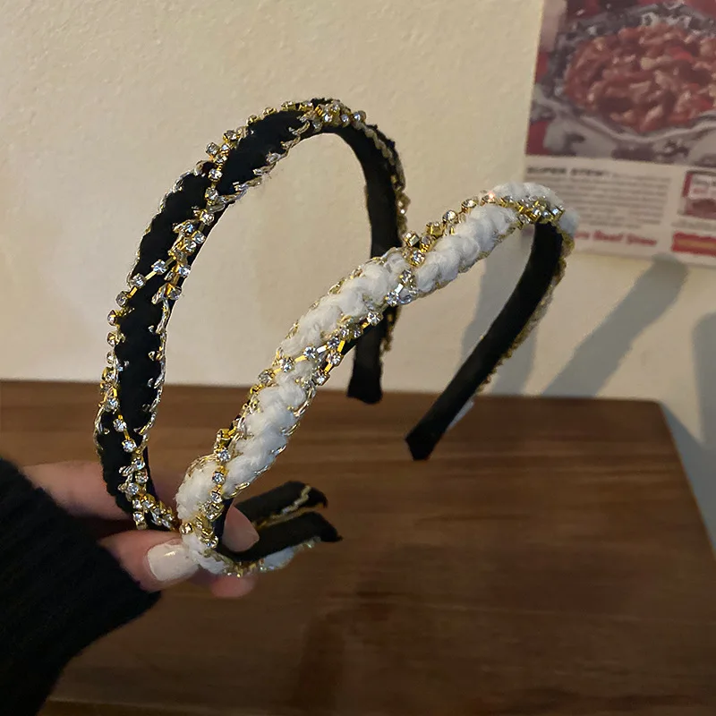 

Маленький милый ветрозащитный набор, обруч для волос из шнековой ткани, темпераментный обруч для волос Джокера, обруч для волос, новый модны...