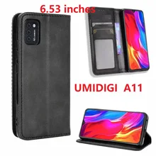 2021 Wallet PU Leather For Umidigi A11 Case Magnetic Book Stand Flip Card Protective Cover
