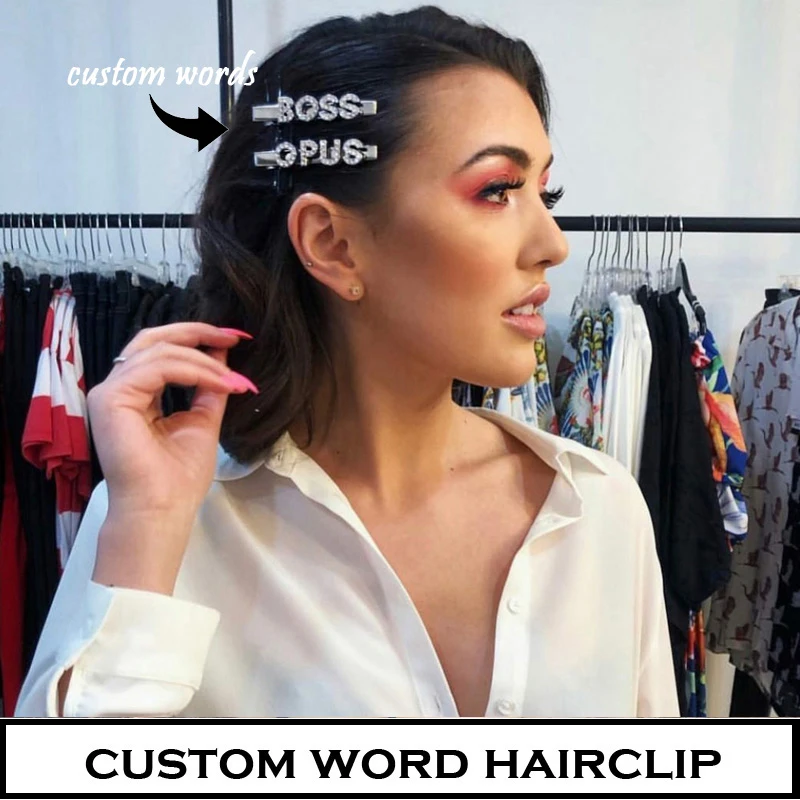 Заколки для волос с надписью и именем на заказ|Украшения волос| |