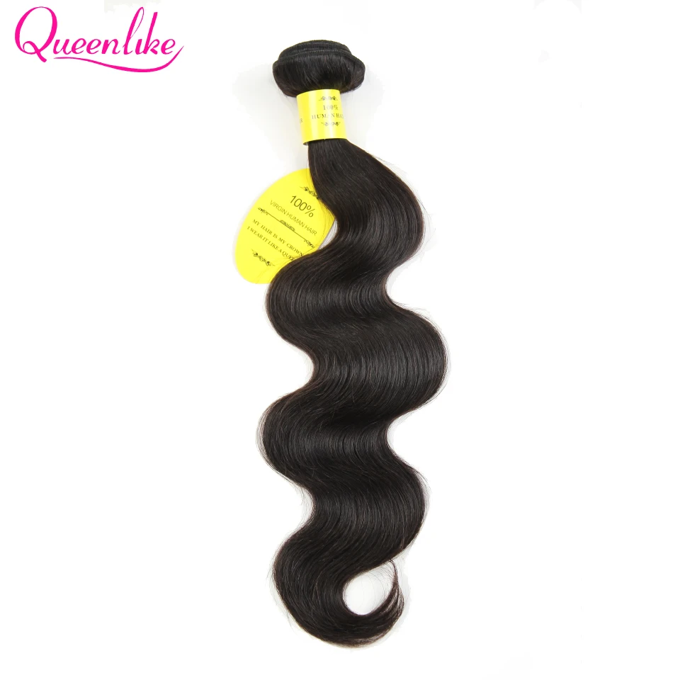 

One Bundle Brazilian Body Wave QueenLike 100% Human Hair Non Remy Double Weft Brazilian Hair Weaving Bundles