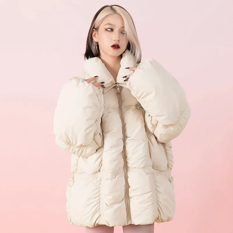 Пузырьковая куртка-парка для мужчин и женщин 0NMR0 # | Мужская одежда