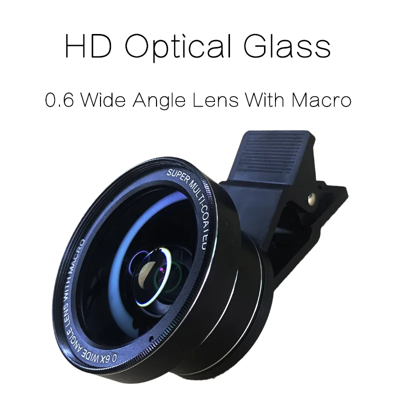 Профессиональный комплект объективов для HD камеры 0.63X широкоугольный 15X макро