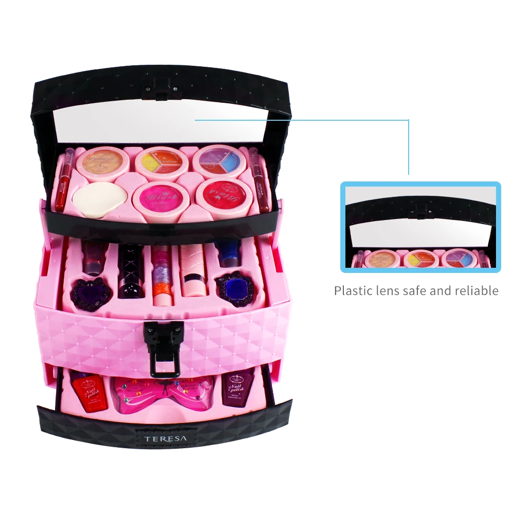 Девочка Макияж игрушки девочка делая вид маленькая принцесса набор коробка