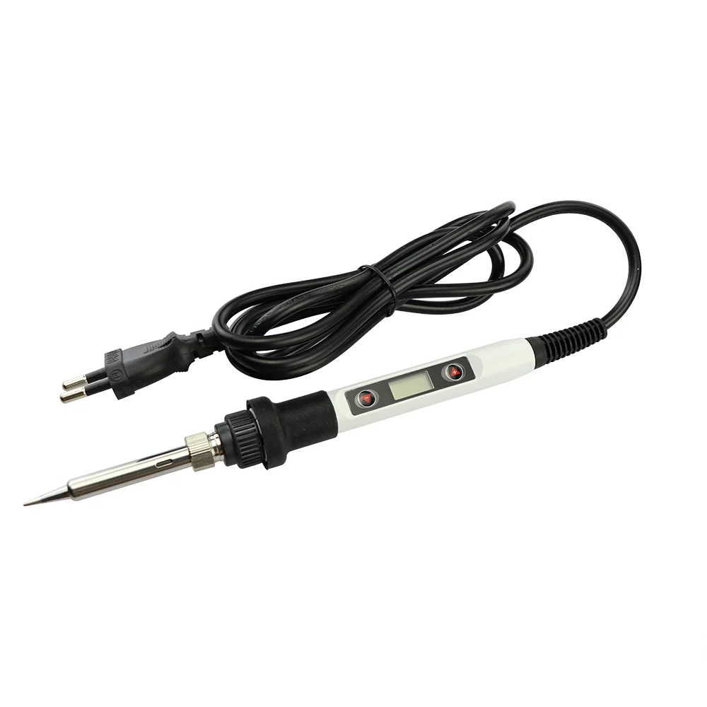 

Electric Soldering Iron 80W Adjustable Temperature LCD Soldering Tool Ceramic Heater Soldering Iron Head Ddesoldering Pump Set