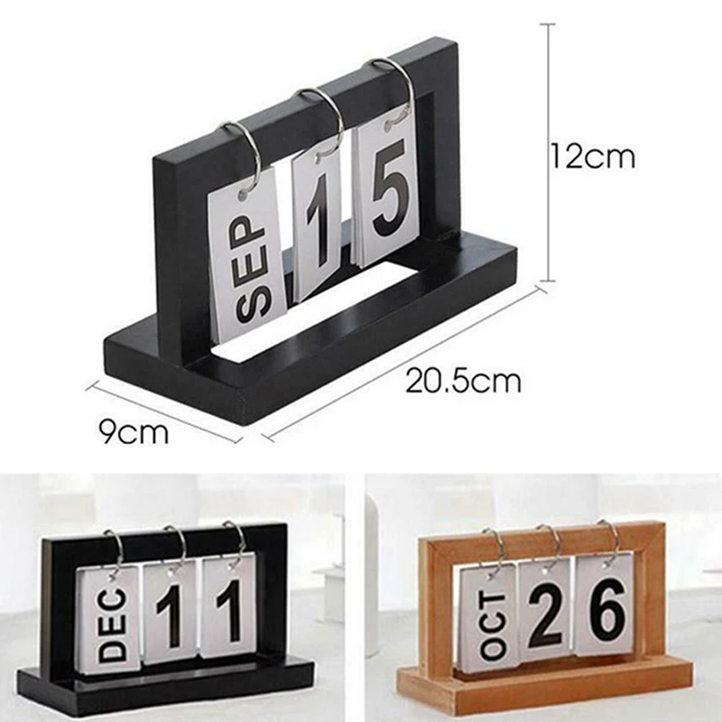 Простой настольный календарь винтажное офисное украшение для кабинета