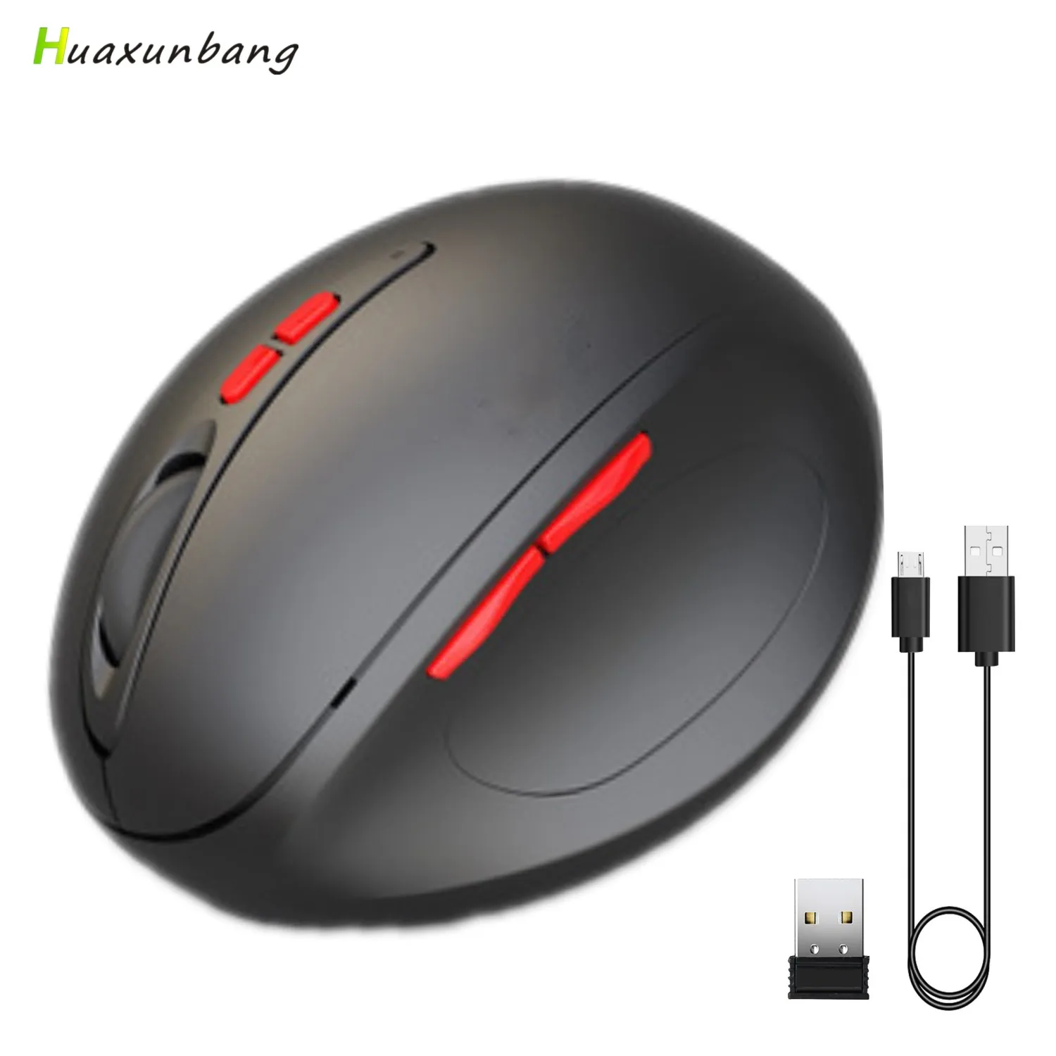 2 4G Беспроводной Мышь Перезаряжаемые эргономичная мышь Вертикальный 7 ключ USB