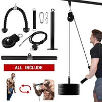 pulley cable system machine diy fitness equipment for forearm muscle strength training
