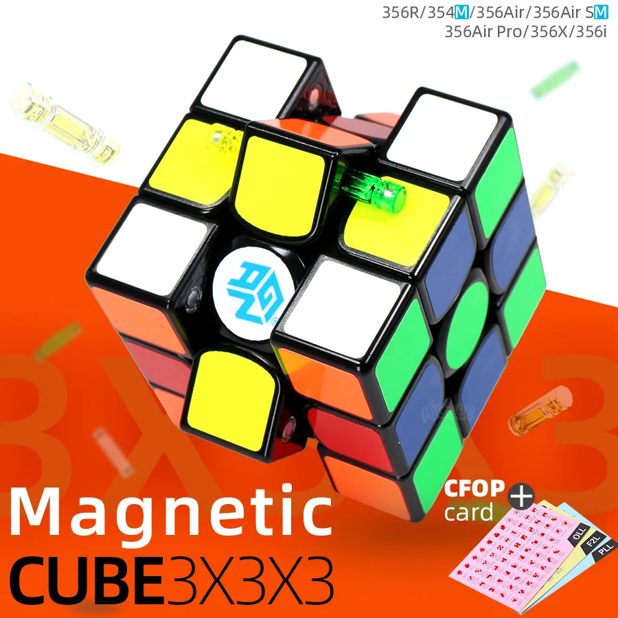 3x3x3 Gan 356 Air Master Advance Master Gan Air S Gan Air SM Магнитные подарки Cfop формула карты скорость магниты магические кубики 3x3