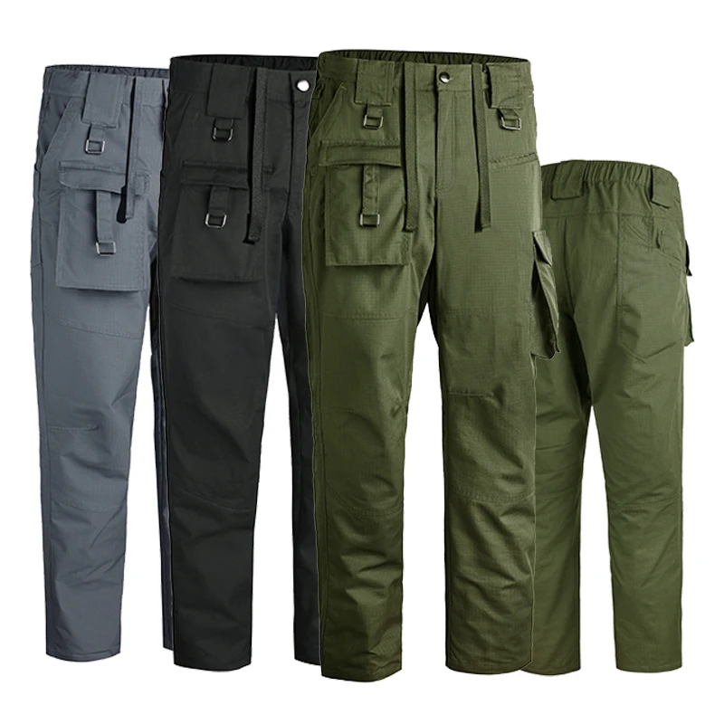 QSuper Quick-Dry Men Pant Cargo Outdoor Military Tactical Men's Sweatpants Four Seasons Solid Color Jogger Man Trouser Clothing