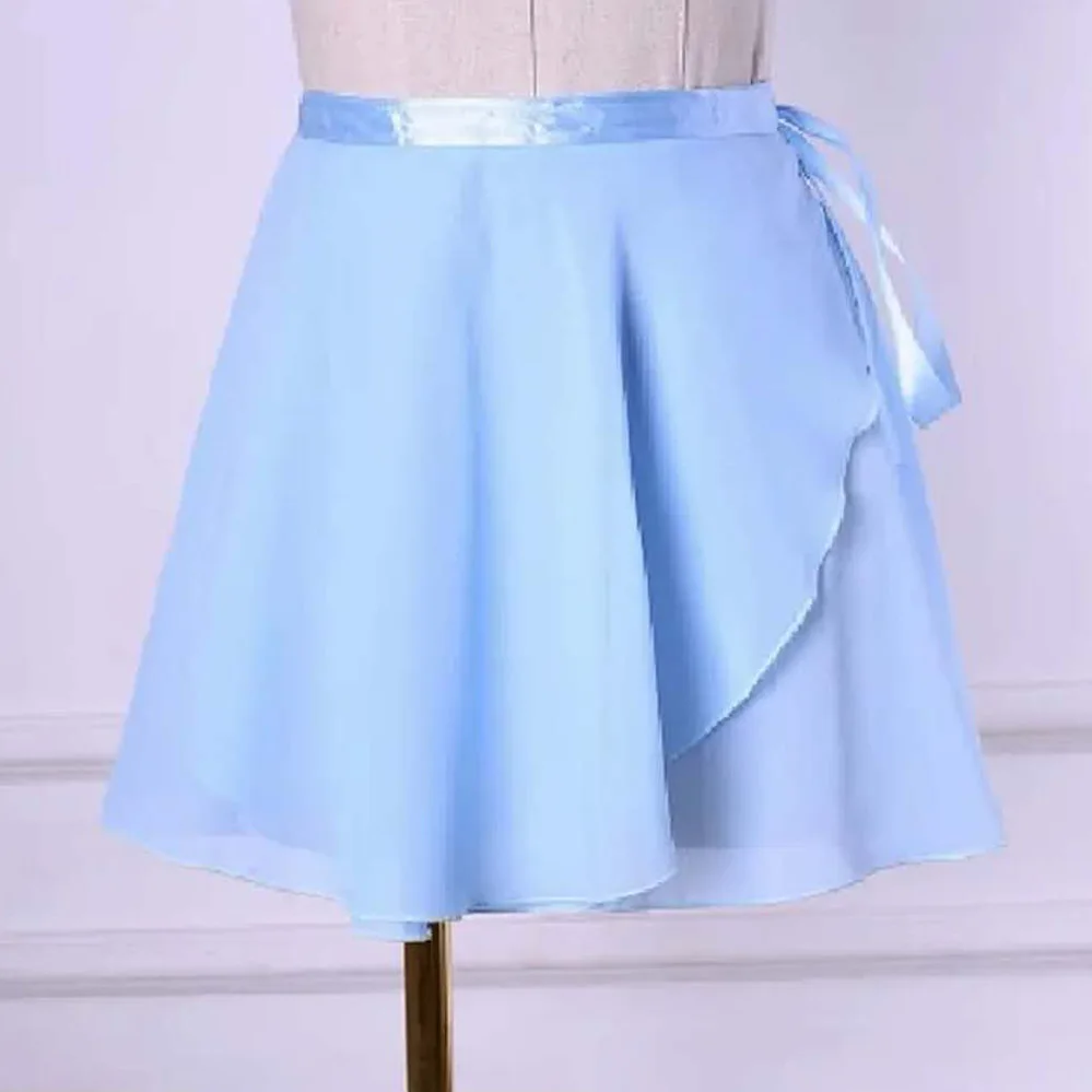 

USHINE Ballet Dance Chiffon Skirt Pure Color Floral Print Practice Leotard Ballet Dance Dress Woman Children