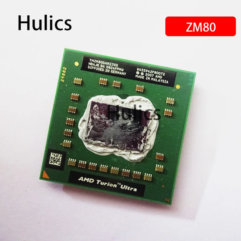 

Б/у Процессор AMD Turion X2 Ultra ZM-80 ZM 80 ZM80 2,1 ГГц двухъядерный двухпоточный процессор 32 Вт TMZM80DAM23GG разъем S1