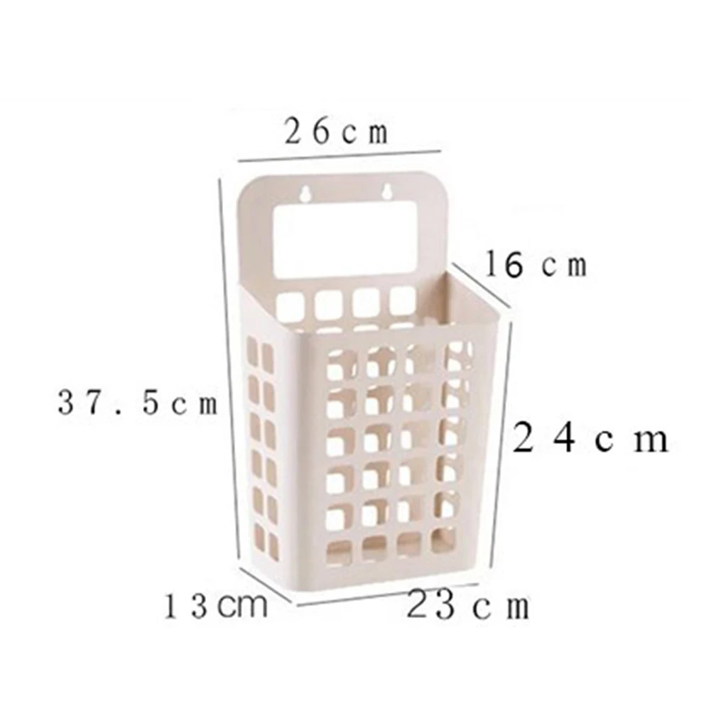 

Sucker Hollow Plastic Laundry Basket Toy Dirty Clothes Container Home Organizer Hollow out basket design simple stylish suckers