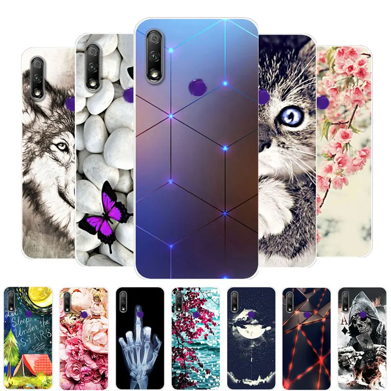 Чехол для TP Link Neffos X20 Pro силиконовый окрашенный ТПУ мягкий чехол накладка телефона