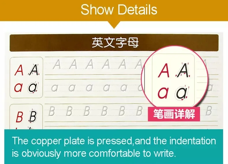 Бесплатная доставка английская записная книжка для каллиграфии детей|Гостевая