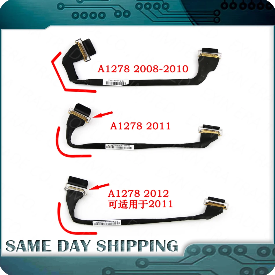 Подлинная A1278 ЖК кабель для MacBook Pro Unibody 13 &quotA1278 дисплей LVDs гибкий 2008 2009 2010 2011 год|lcd