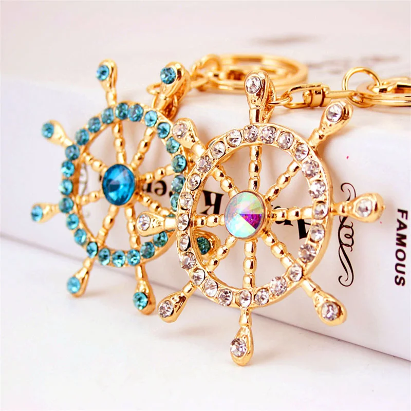 

Vintage Anchor Keychain Gadgets For Men Trinket Retro Anchor Rudder Key Chain On Bag Jewelry Party Boys Gift Souvenirs