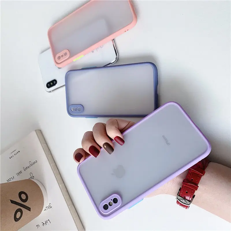 

Frosted contrast color for iPhone11 mobile phone case for iPhonex/xr/xsmax 7p/8plus all-inclusive protection and anti-drop