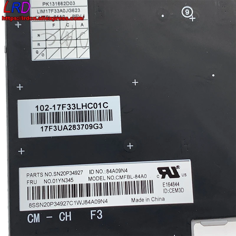 

New Original ARA Arabic Backlit Keyboard for Thinkpad T480S T490 P43S E480 E490 T495 L480 L490 L380 L390 Yoga Laptop 01YN345