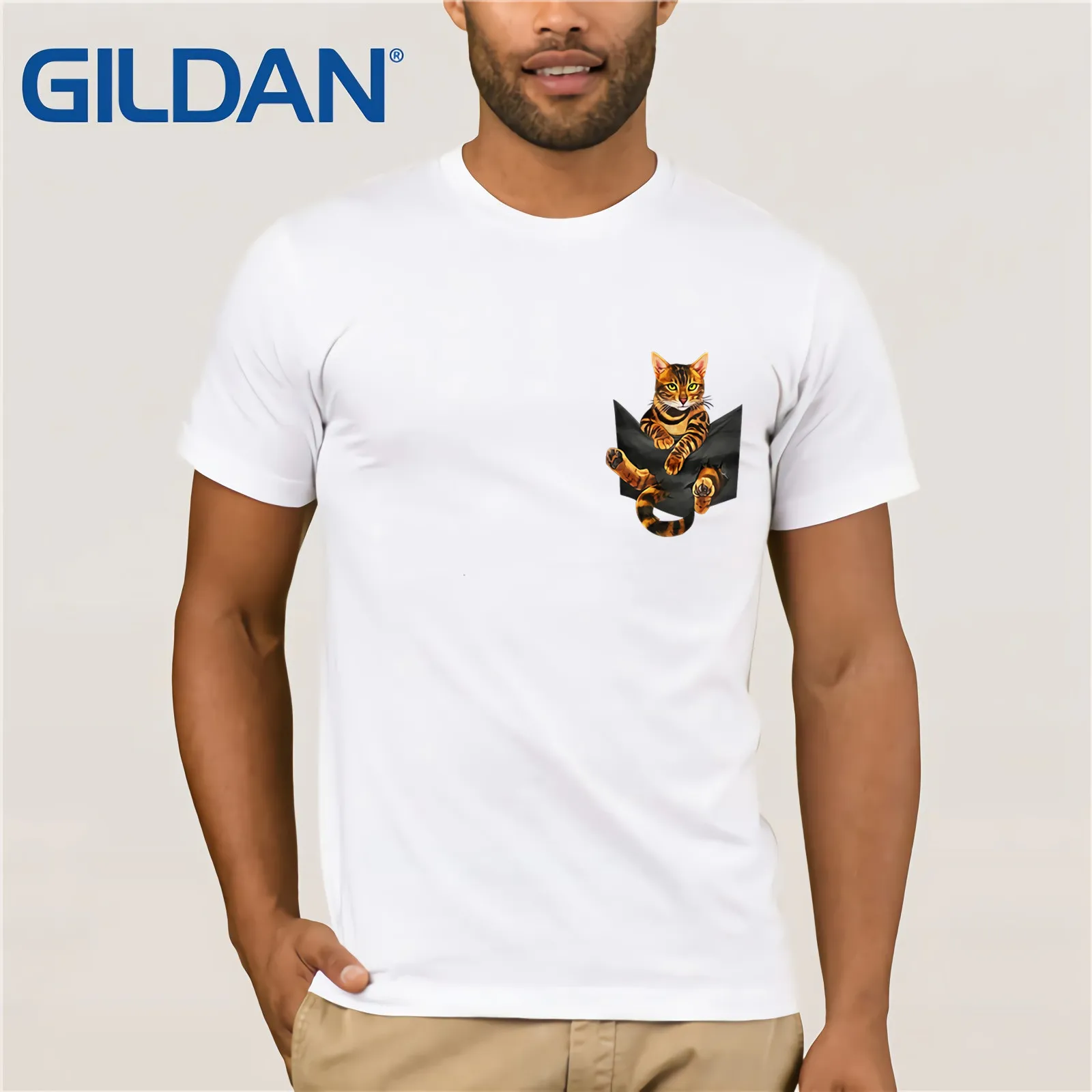 Мужская футболка с коротким рукавом хлопковая Футболка изображением