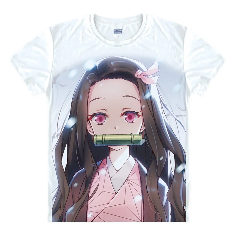 1 шт. Kimetsu no Yaiba модные футболки с аниме Повседневная футболка летняя короткими