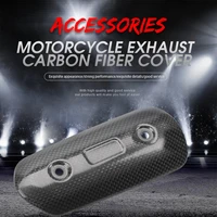 motorcycle exhaust fiber protector moto universal exhaust hood accessories spare parts muffler carbon brazing cover